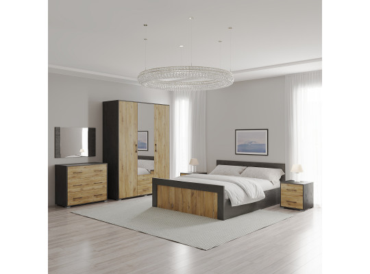 Спальный гарнитур HOBEL X16 UZ-819 BLACK K353/BS 392 (13) 