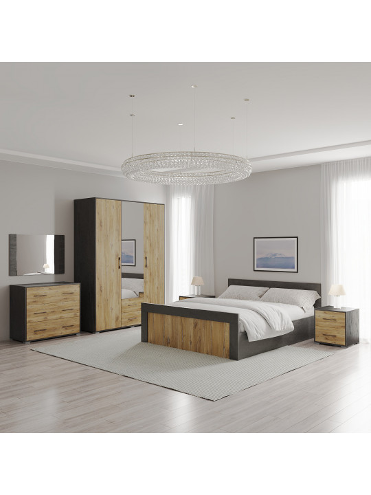 Ննջասենյակի հավաքածու HOBEL X16 UZ-819 BLACK K353/BS 392 (13) 