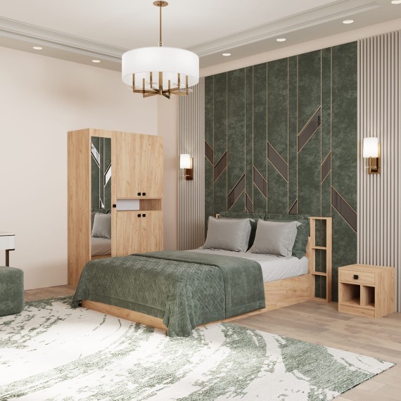 Bedroom set HOBEL LILYA UZ-40-032 BLACK K003 (9) 
