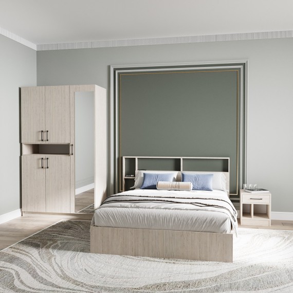 Bedroom set HOBEL LILYA UZ-819 BLACK 5529 (9) 