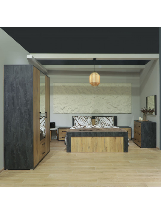 Ննջասենյակի հավաքածու HOBEL X16 UZ-819 BLACK K353/BS 392 (13) 