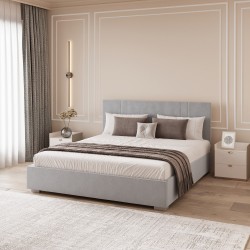 Кровать HOBEL A2/1 180X200 GREY LEONARDO 14 (5) 