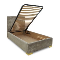 Bed HOBEL A7 90X200 150G/LIGHT CAPPUCCINO MONACO 4 (5) 