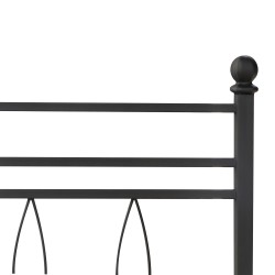 Bed HOBEL AYLA 160x200 METAL BLACK/LM (3) 
