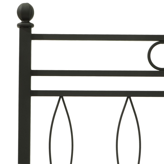 Кровать HOBEL AYLA 90x200 METAL BLACK/LM (3) 