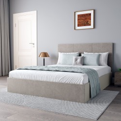 Bed HOBEL B2 160X200 GOLD/LIGHT BROWN LEONARDO 4 (5) 