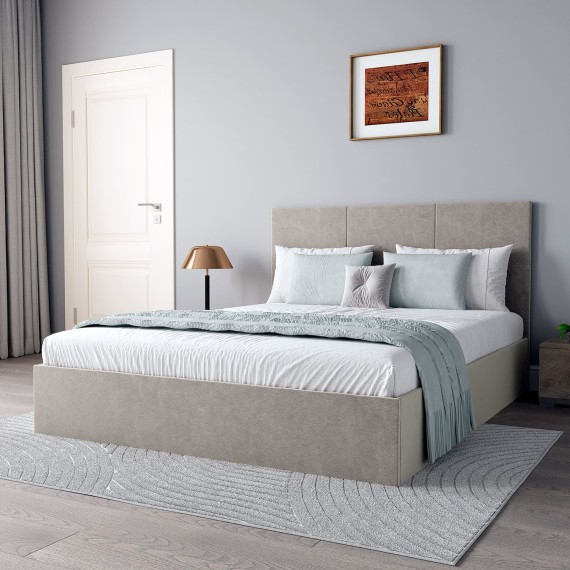 Кровать HOBEL B2 160X200 GOLD/LIGHT BROWN LEONARDO 4 (5) 