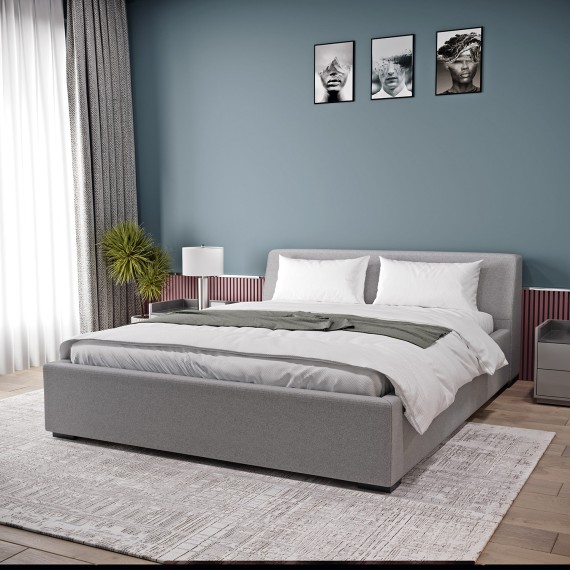 Մահճակալ HOBEL COZY 160X200 LIGHT GREY BEATTO 1069 (5) 