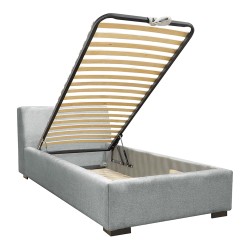 Bed HOBEL COZY 90X200 LIGHT GREY BEATTO 1067 (5) 