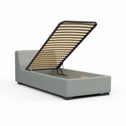 Bed HOBEL COZY 90X200 LIGHT GREY BEATTO 1067 (5) 