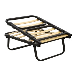 Bed HOBEL FOLDING BED ECONOM 70x190 BLACK METAL/TIK (1) 