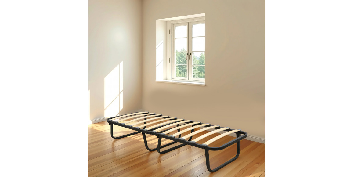 Кровать HOBEL FOLDING BED ECONOM 70x190 BLACK METAL/TIK (1) 