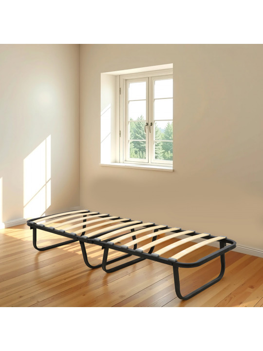 Кровать HOBEL FOLDING BED ECONOM 70x190 BLACK METAL/TIK (1) 