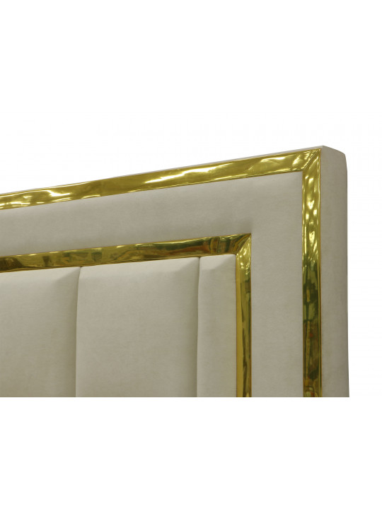 Кровать HOBEL GOLD CUBE 160X190 WHITE VIVALDI 1  (4) 
