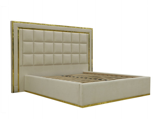 Bed HOBEL GOLD CUBE 160X190 WHITE VIVALDI 1  (4) 