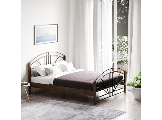 Bed HOBEL RAINBOW-133 160X200 BROWN PIGMENT (4) 