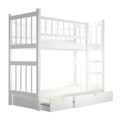 Bed for children HOBEL TWO STOREY EX-B53 SHELF 90X190 WHITE (8) 