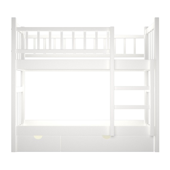 Детский кровать HOBEL TWO STOREY EX-B53 SHELF 90X190 WHITE (8) 