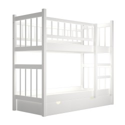 Bed for children HOBEL TWO STOREY EX-B53 SHELF 90X190 WHITE (8) 