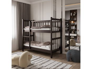 Մանկական մահճակալ HOBEL TWO-STOREY EX-B53 90X190 CHOCOLATE PIGMENT (7) 