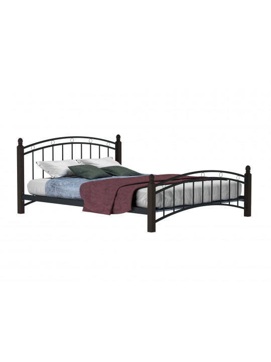 Մահճակալ HOBEL V-LANA-01 160X200 METAL BLACK/BROWN PIGMENT (3) 