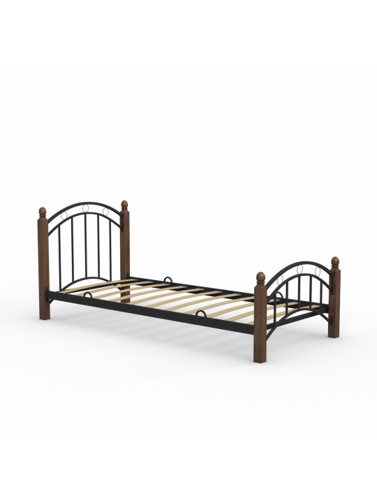 Bed HOBEL V-LANA-01 90X200 METAL BLACK / BROWN PIGMENT (3) 