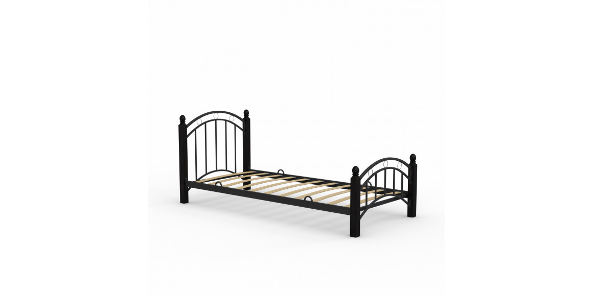 Кровать HOBEL V-LANA-01 90X200 METAL BLACK / CHOCOLATE PIGMENT (3) 