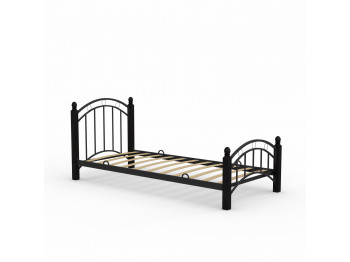 Кровать HOBEL V-LANA-01 90X200 METAL BLACK / CHOCOLATE PIGMENT (3) 
