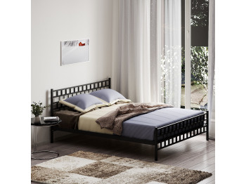Bed HOBEL WMX-B-93 160x200 METAL BLACK/BLACK (3)  Bed HOBEL WMX-B-93 160x200 METAL BLACK/BLACK (3)