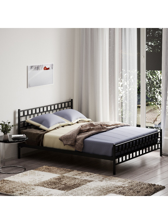 Մահճակալ HOBEL WMX-B-93 160x200 METAL BLACK/BLACK (3) 