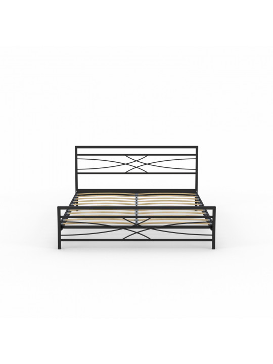 Кровать HOBEL WMX-B-97 160x200 METAL BLACK (3) 