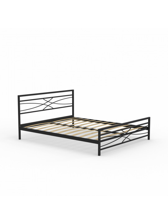 Кровать HOBEL WMX-B-97 160x200 METAL BLACK (3) 