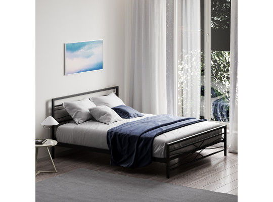 Մահճակալ HOBEL WMX-B-97 160x200 METAL BLACK (3) 
