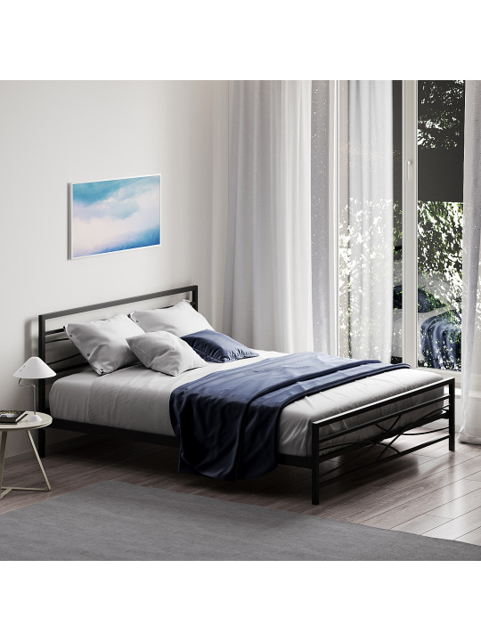 Մահճակալ HOBEL WMX-B-97 160x200 METAL BLACK (3) 