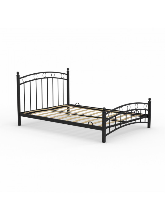 Մահճակալ HOBEL LANA-02 140X200 LM/ METAL BLACK/BLACK (3) 