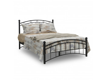 Bed HOBEL LANA-02 140X200 LM/ METAL BLACK/BLACK (3) 