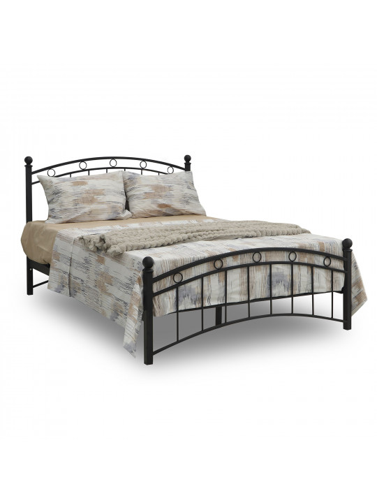 Bed HOBEL LANA-02 140X200 LM/ METAL BLACK/BLACK (3) 