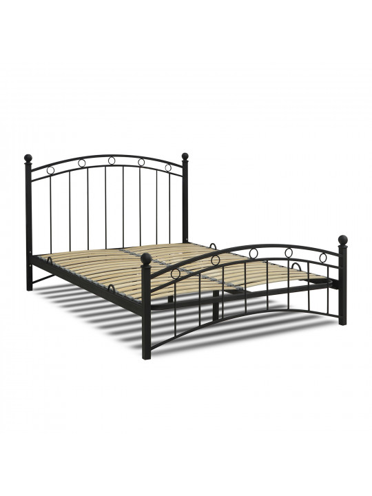 Bed HOBEL LANA-02 140X200 LM/ METAL BLACK/BLACK (3) 
