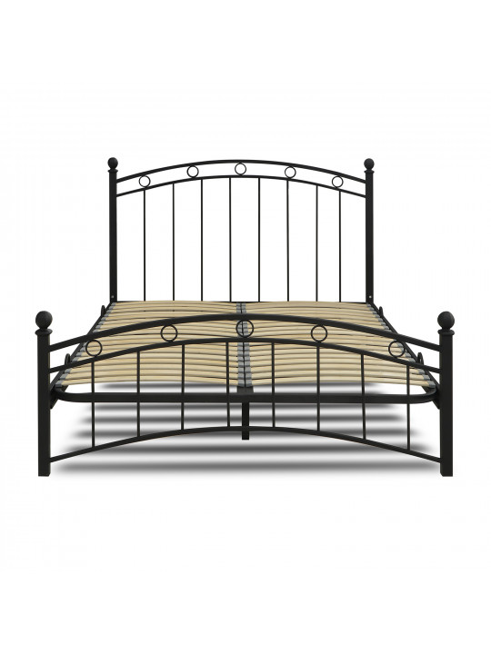 Bed HOBEL LANA-02 140X200 LM/ METAL BLACK/BLACK (3) 