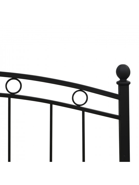 Bed HOBEL LANA-02 140X200 LM/ METAL BLACK/BLACK (3) 