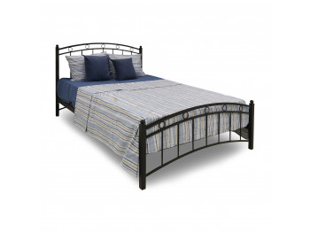 Кровать HOBEL LANA-02 140X200 METAL BLACK/BLACK (3) 