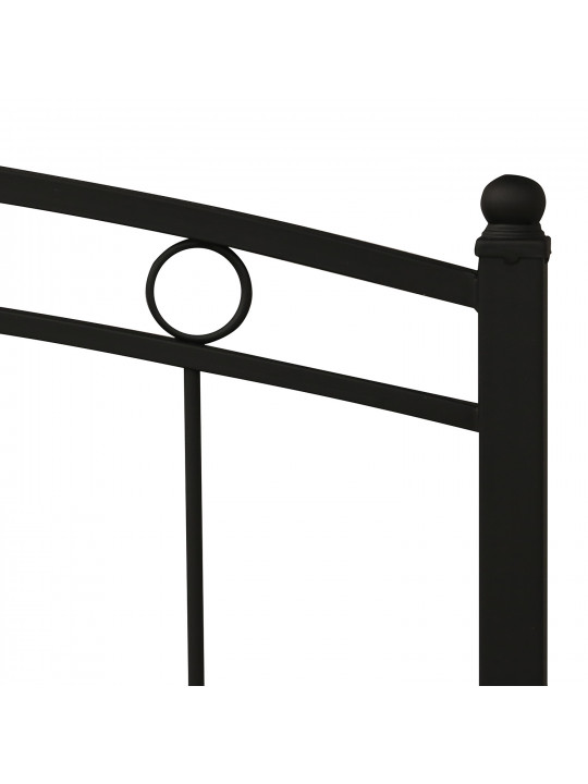 Մահճակալ HOBEL LANA-02 140X200 METAL BLACK/BLACK (3) 