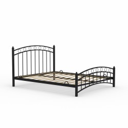 Bed HOBEL LANA-02 160X200 LM METAL BLACK/BLACK (3) 