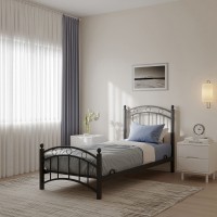 Bed HOBEL LANA-02 90X200 LM METAL BLACK/BLACK (3) 