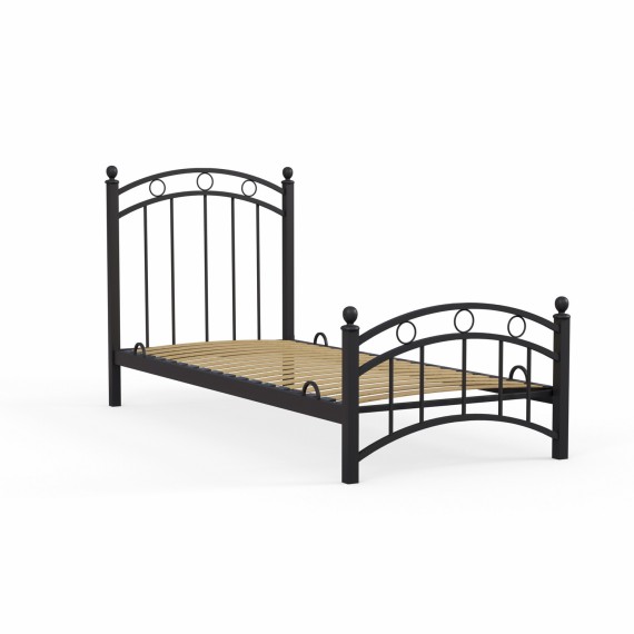 Մահճակալ HOBEL LANA-02 90X200 LM METAL BLACK/BLACK (3) 