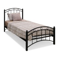 Bed HOBEL LANA-02 90X200 LM METAL BLACK/BLACK (3) 