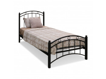 Bed HOBEL LANA-02 90X200 LM METAL BLACK/BLACK (3) 