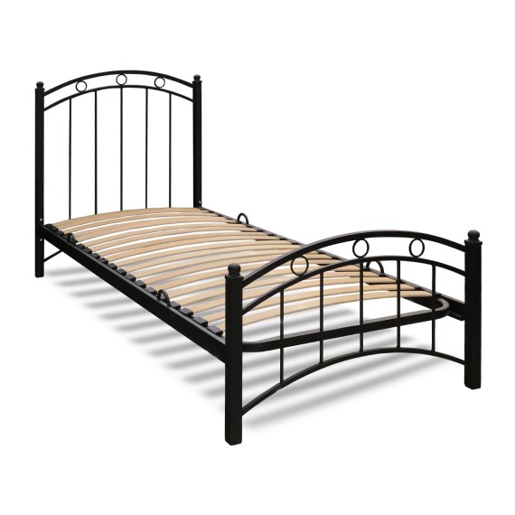 Մահճակալ HOBEL LANA-02 90X200 LM METAL BLACK/BLACK (3) 