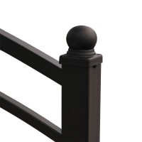 Bed HOBEL LANA-02 90X200 LM METAL BLACK/BLACK (3) 