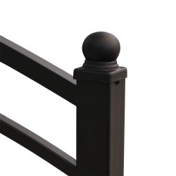 Bed HOBEL LANA-02 90X200 LM METAL BLACK/BLACK (3) 
